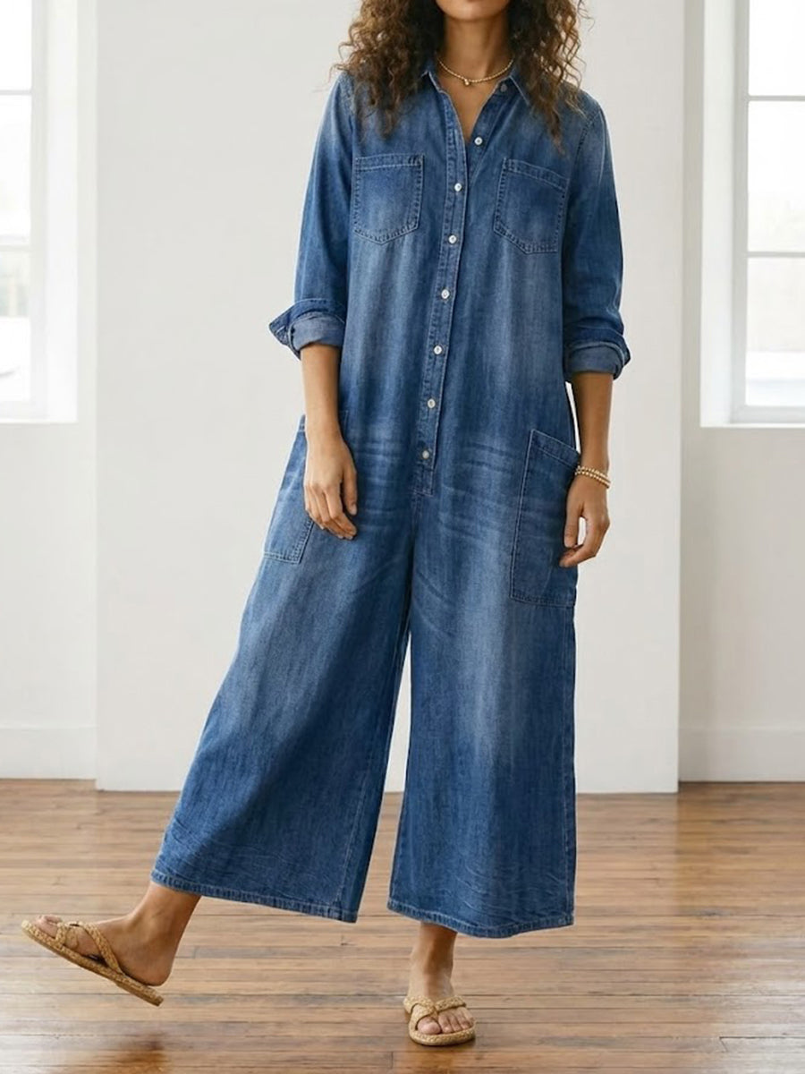 JUNE | Jumpsuit with button closure
