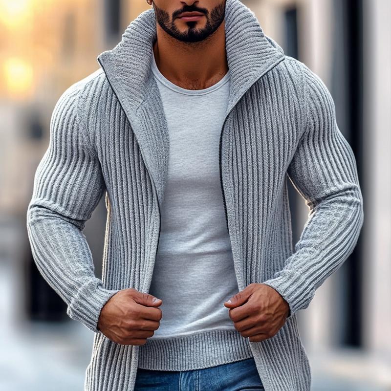 LUCA | Knit cardigan with stripe detail