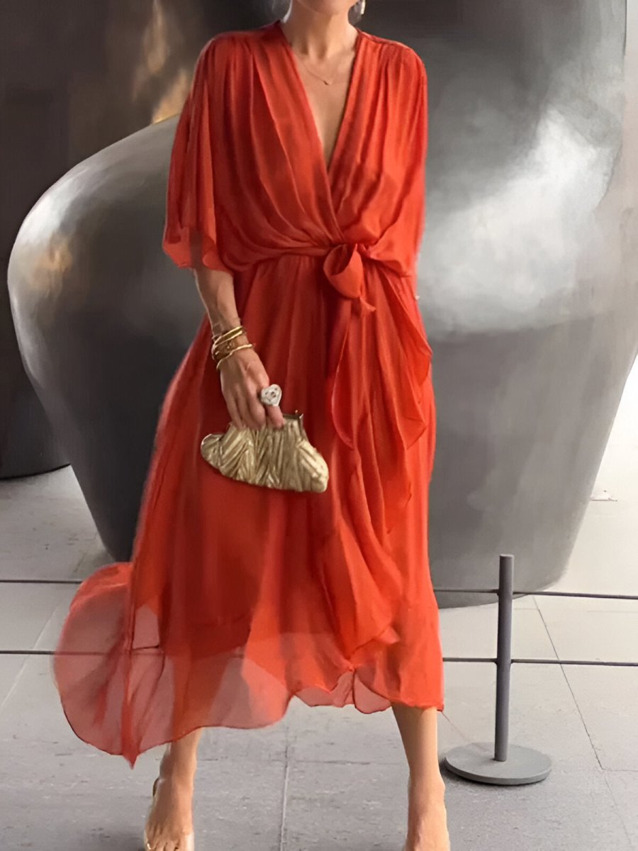 OLIWIA | Rochie feminină cu decolteu în V - Liora București