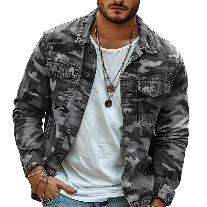 HUNTER | Jacket with camouflage print