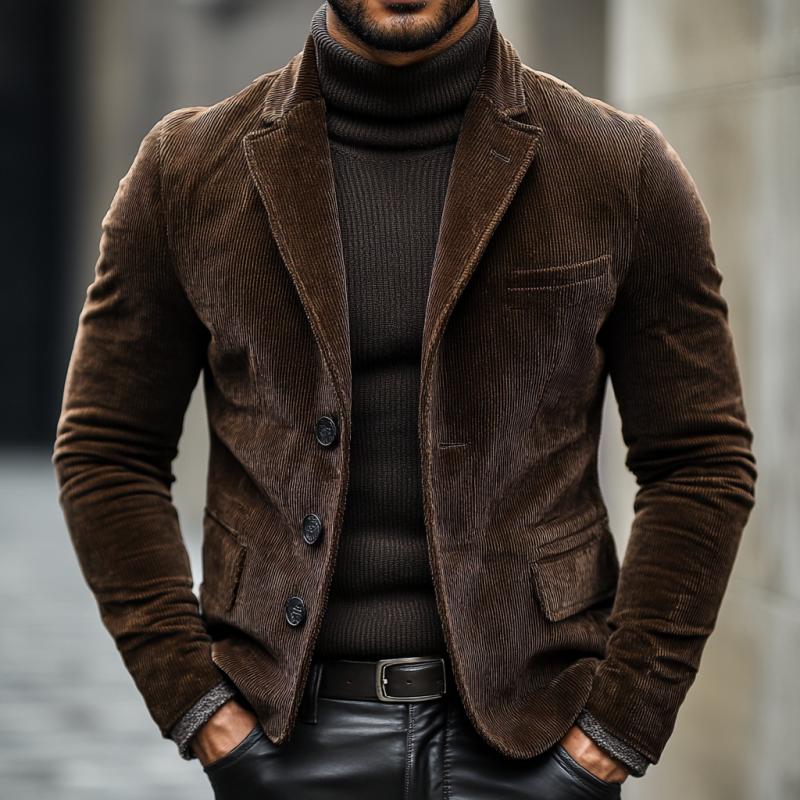 OLIVER | Blazer with corduroy texture