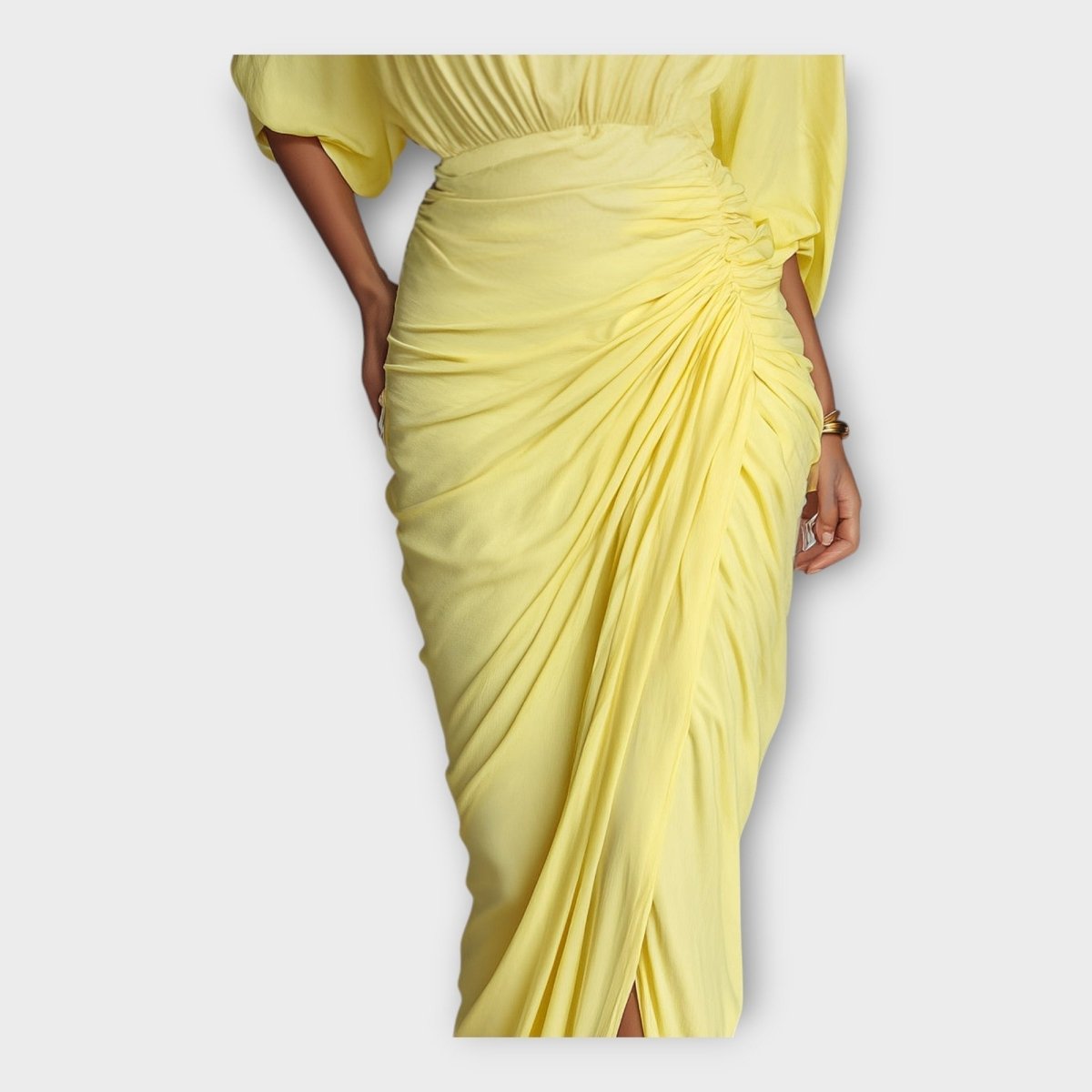 DIANA | Rochie lungă cu pliuri - Liora București
