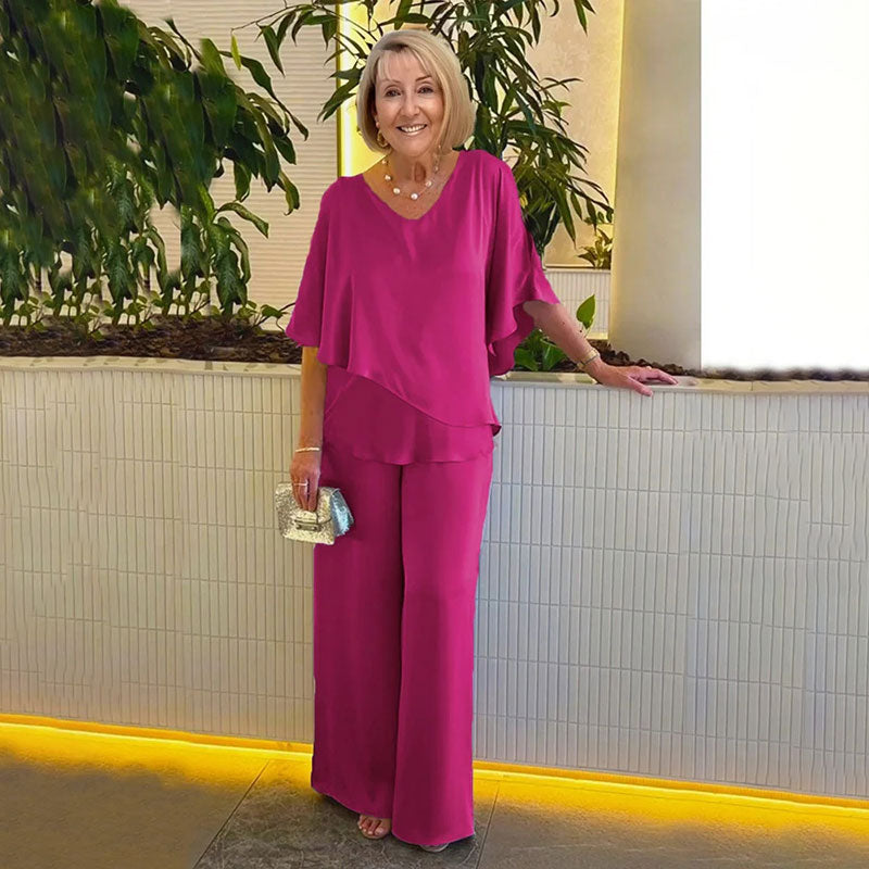 SARINA | Set with wide-leg pants