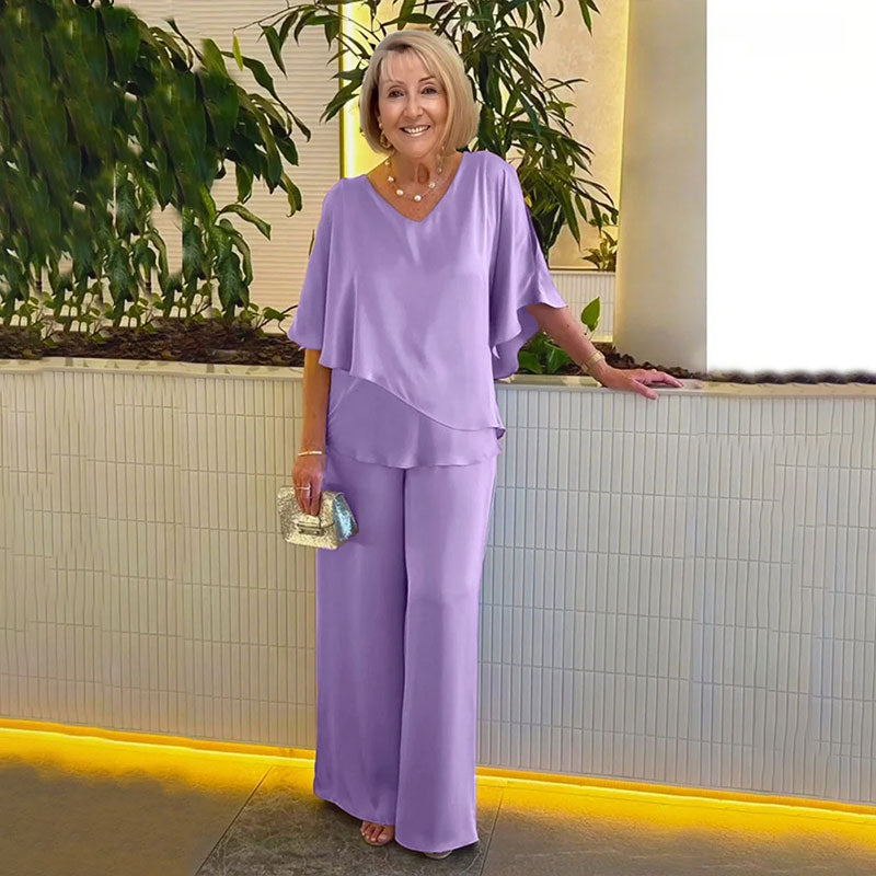 SARINA | Set with wide-leg pants