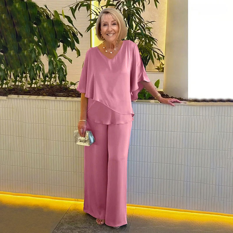 SARINA | Set with wide-leg pants
