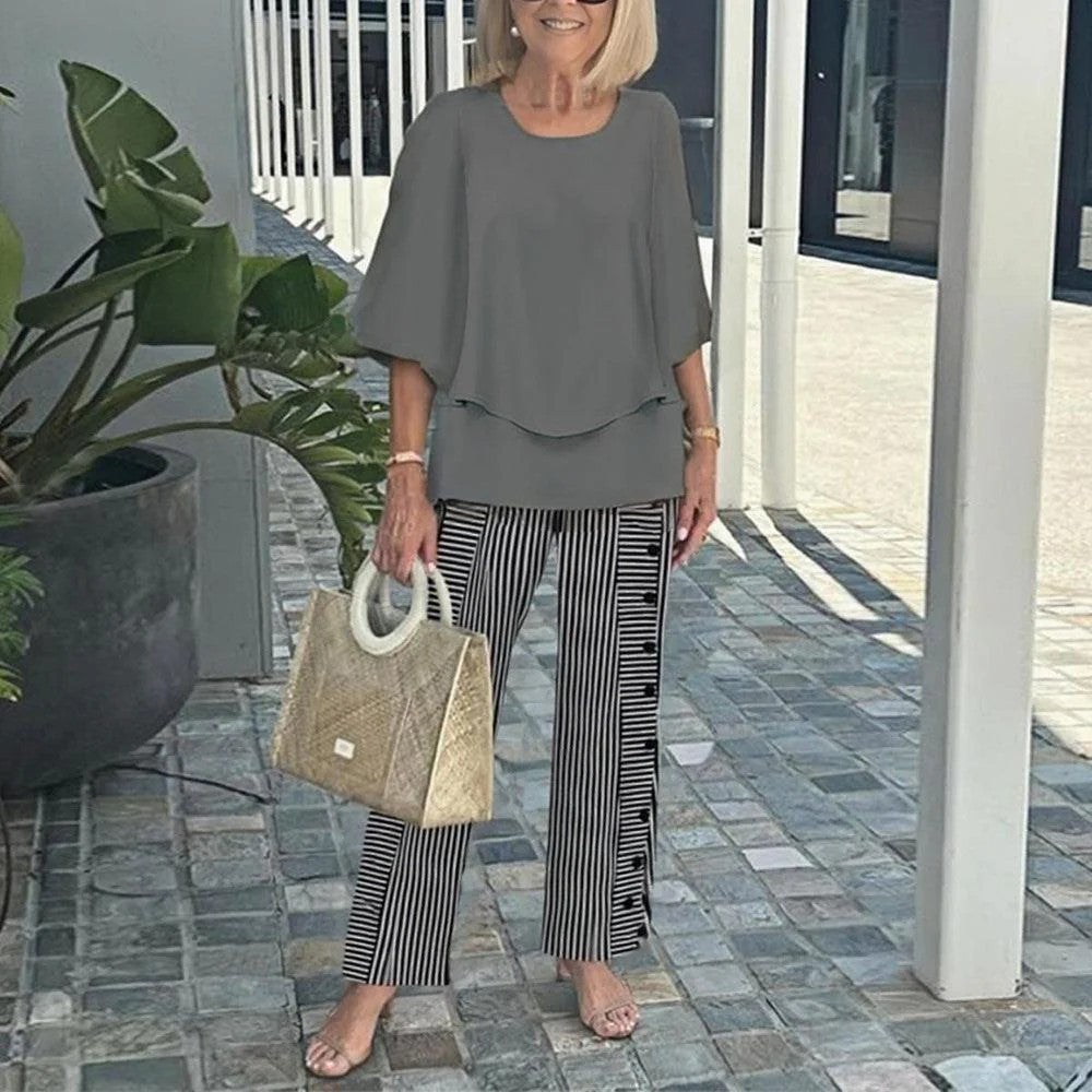 WENDA | Set with wide-leg pants