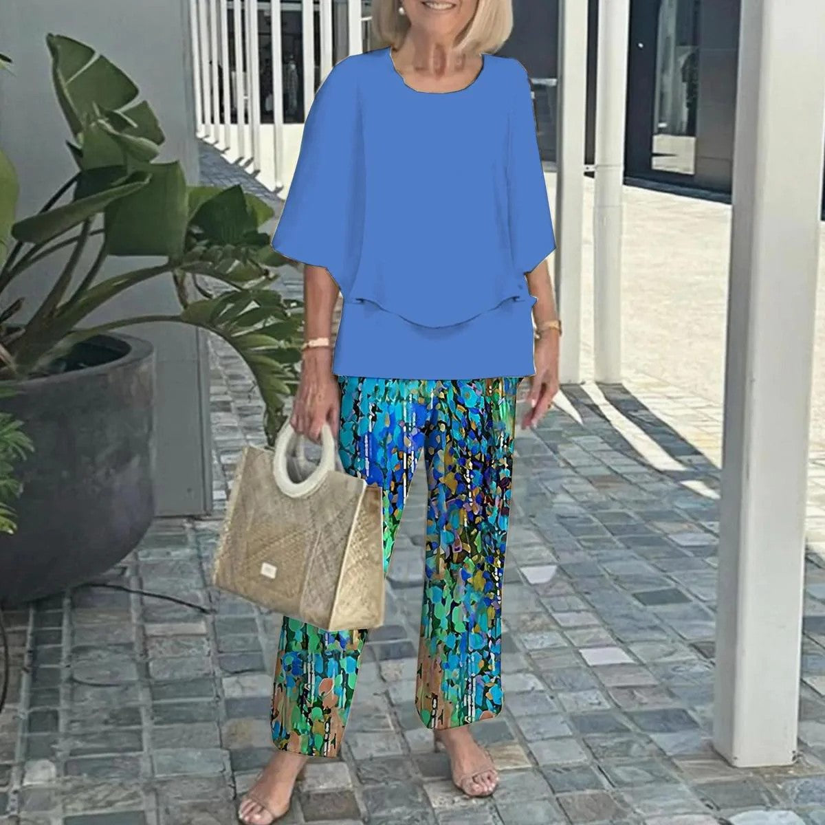 WENDA | Set with wide-leg pants