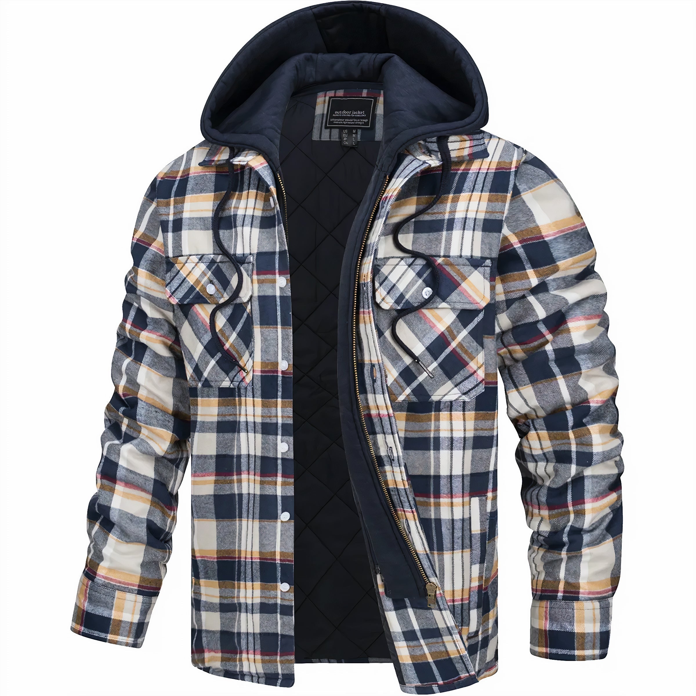 BEAU | Checked jacket with zip