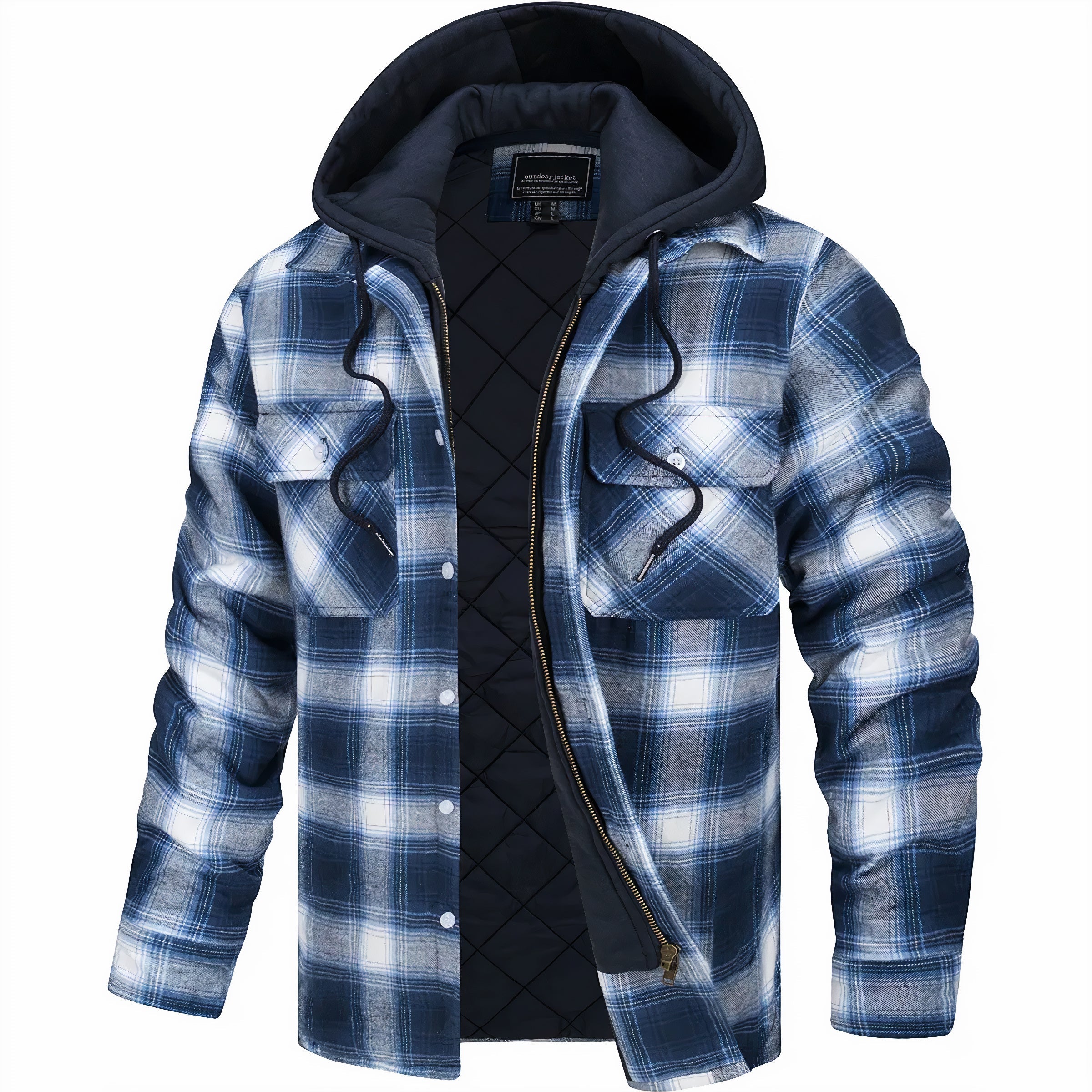 BEAU | Checked jacket with zip