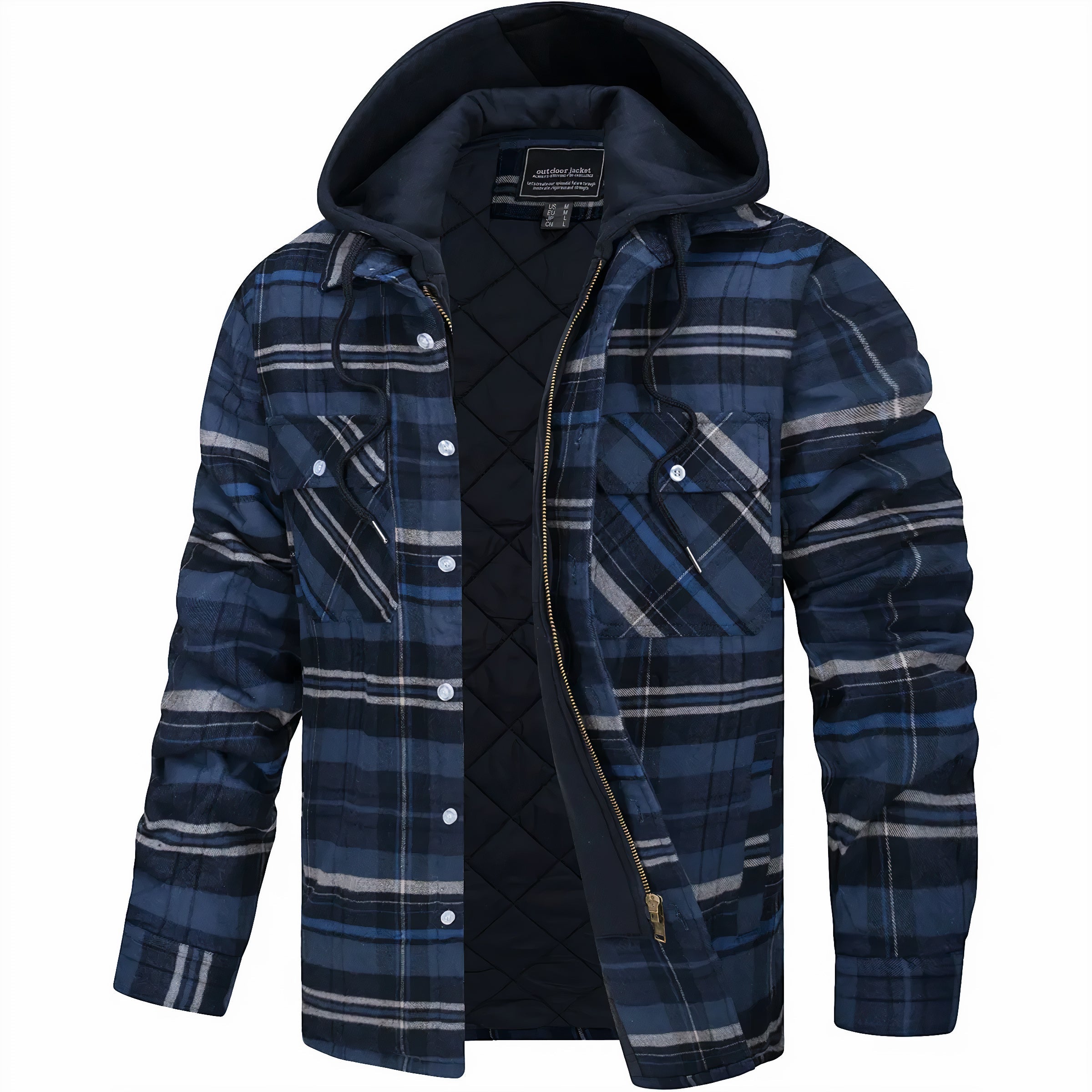 BEAU | Checked jacket with zip
