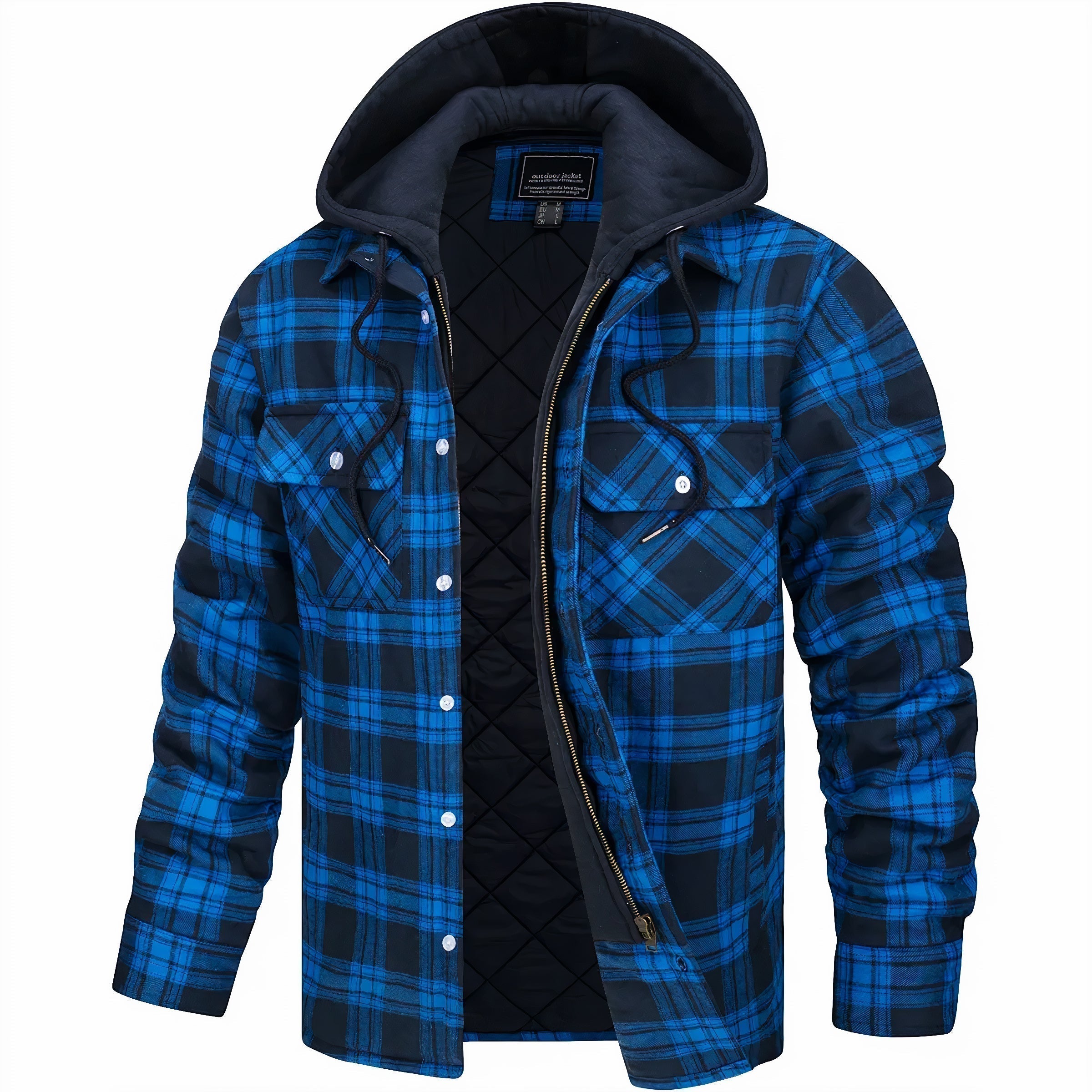 BEAU | Checked jacket with zip
