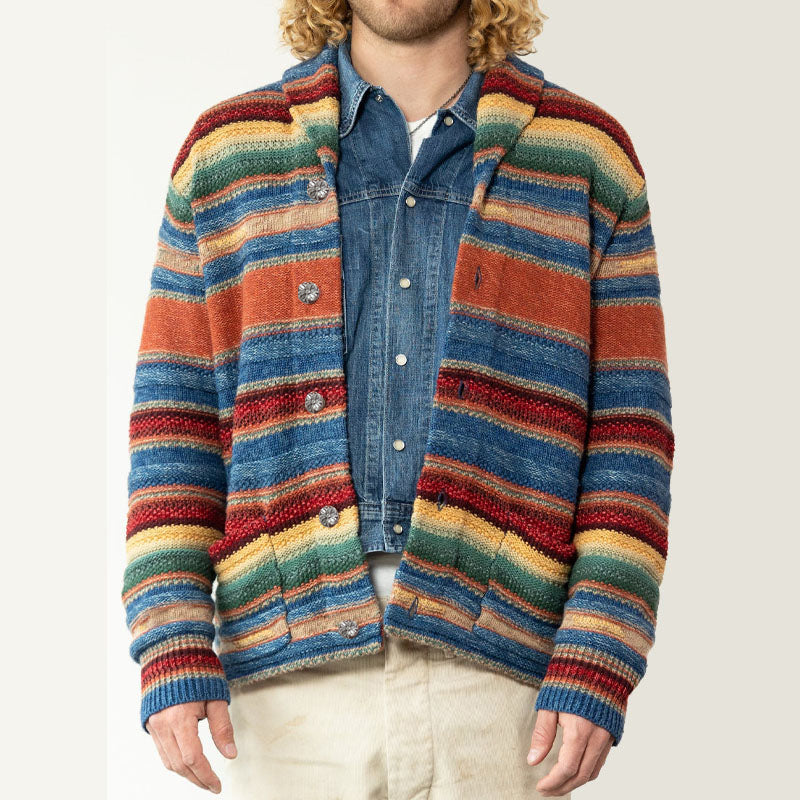 ORION | Cardigan with rainbow colourblock