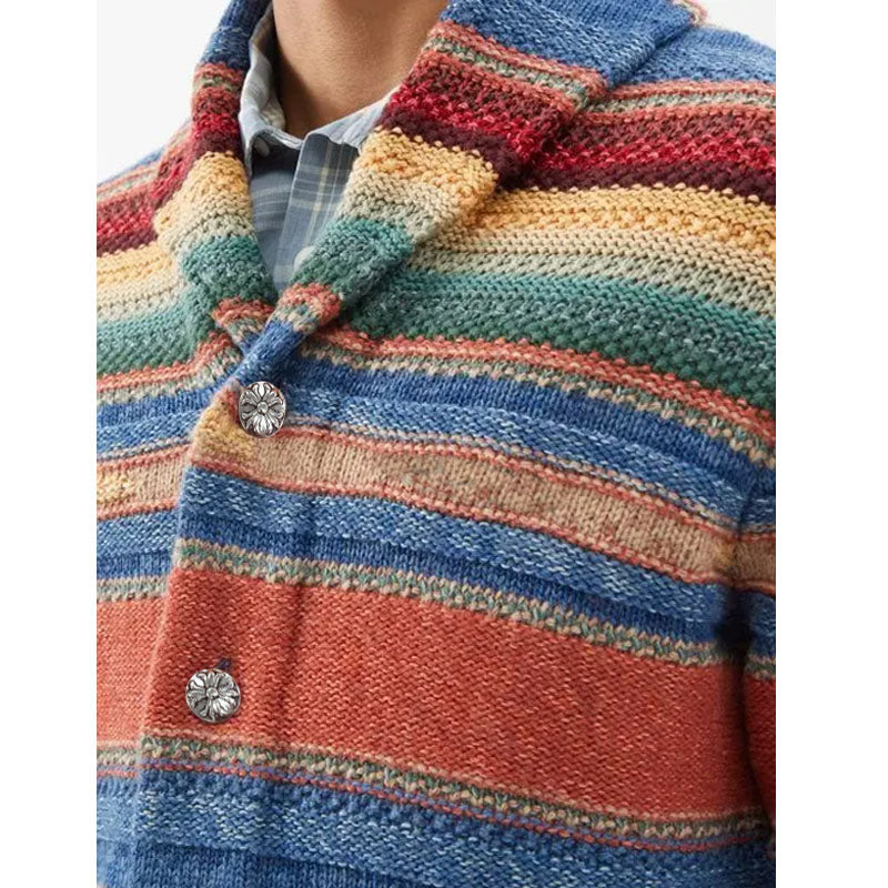 ORION | Cardigan with rainbow colourblock